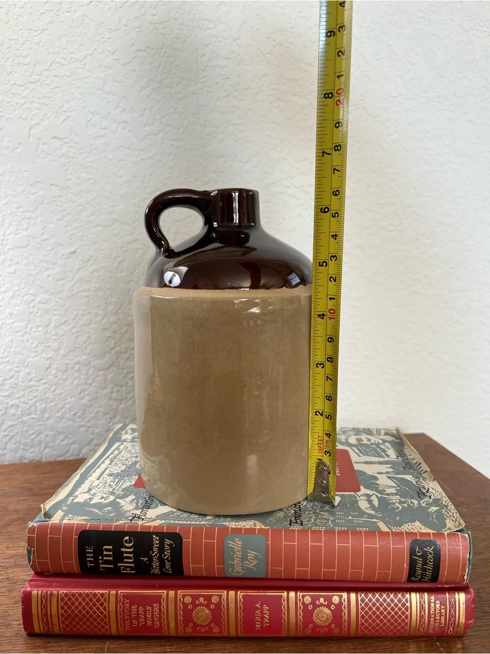 Vintage stoneware brown jug